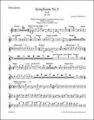Symphony No. 9 in D Minor Op. 125 - Beethoven - Wind Set, Urtext Edition