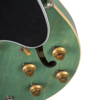Light Aged 1959 ES-335 Electric Guitar with Hardshell Case - Aqua