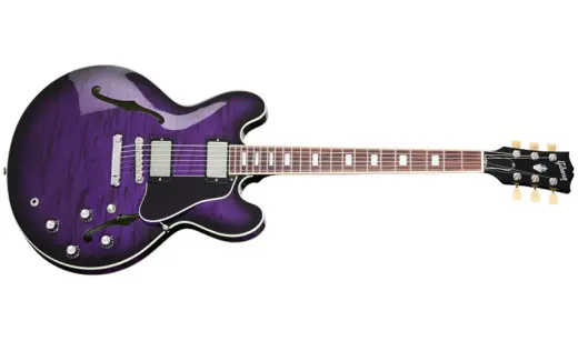 Gibson Custom Shop - ES-335 Figured Electric Guitar with Hardshell Case - Deep Purple Burst