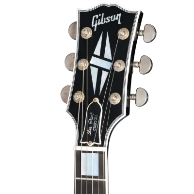 Heavy Aged Les Paul Custom Electric Guitar with Hardshell Case - Ebony