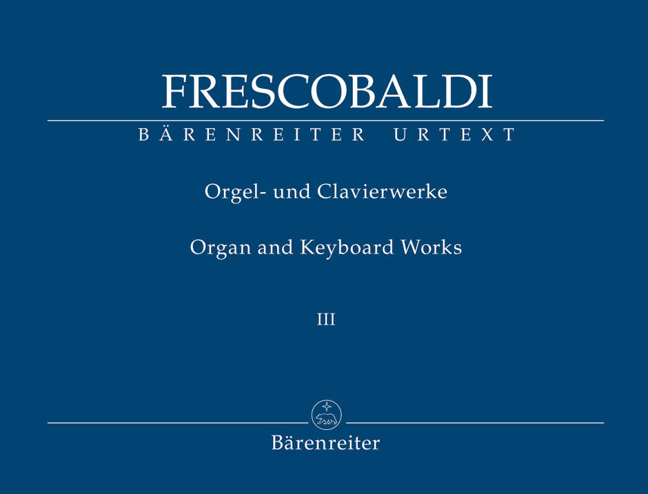 Organ and Keyboard Works, Volume 3 - Frescobaldi - Organ - Book