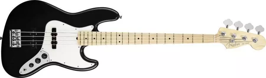 American Standard Jazz Bass - Maple Neck in Black