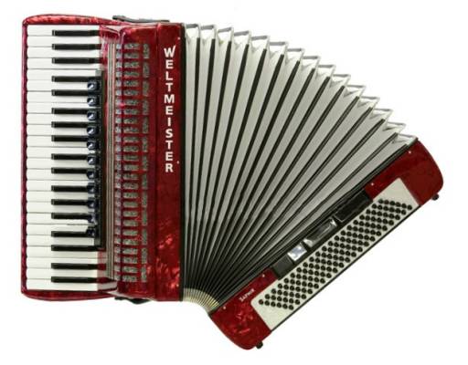 Weltmeister Accordions - Saphir 41/120/IV/11/5 - Accordion - Red