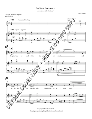 Indian Summer - Campbell/Sicotte - SATB