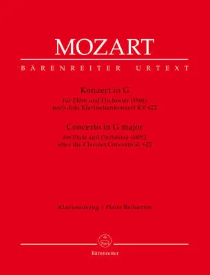 Baerenreiter Verlag - Concerto in G Major (1801) - Mozart - Flute/Piano - Book