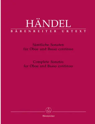 Baerenreiter Verlag - Complete Sonatas - Handel - Oboe/Piano - Book