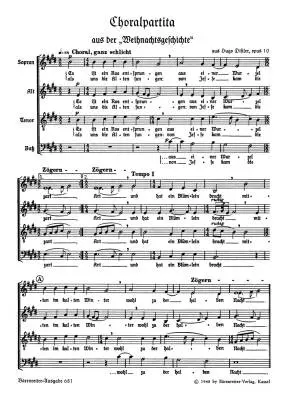 Es Ist ein Ros Entsprungen Op. 10 (1933) - Distler - Choral Score - Choir
