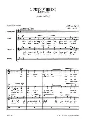 Three Pieces for Mixed Choir - Janacek - Choral Score, Anthology - Choir