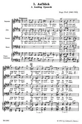 Sechs Geistliche Lieder - Wolf - Choral Score, Anthology - Choir