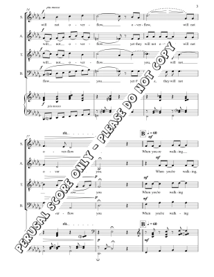 When You Cross Over Water - Fast - SATB