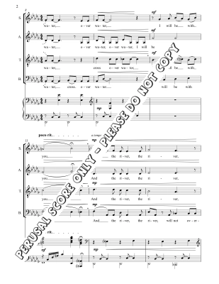 When You Cross Over Water - Fast - SATB