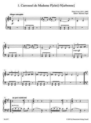 Easy Piano Pieces and Dances - Liszt - Performance Score, Anthology - Piano