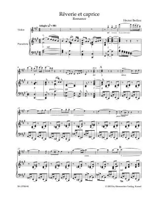 Reverie et Caprice - Berlioz - Violin/Piano - Book
