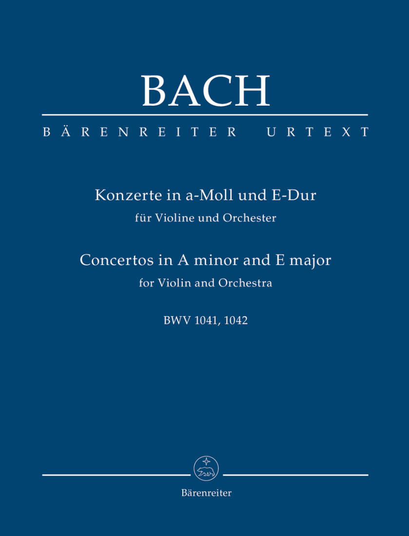 Violin Concertos BWV. 1041 and BWV. 1042 - Bach - Study Score