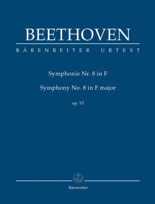 Baerenreiter Verlag - Symphony No. 8 in F Major Op. 93 - Beethoven - Study Score, Urtext Edition - Orchestra