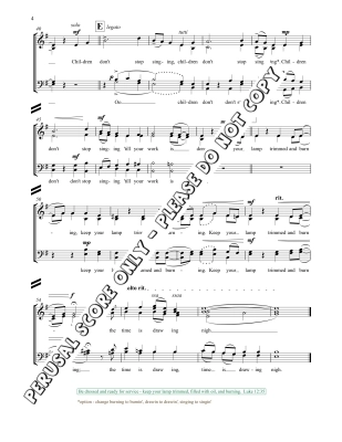 Keep Your Lamp Burning - Traditional/Best - SATB