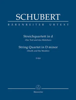 Baerenreiter Verlag - String Quartet in D Minor D 810 Death and the Maiden - Schubert - Study Score, Urtext Edition - String Quartet