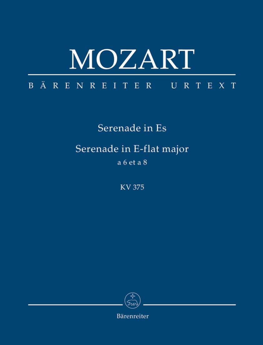 Serenade in E-falt KV 375 - Mozart - Study Score, Urtext Edition - Orchestra