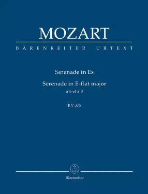 Baerenreiter Verlag - Serenade in E-falt KV 375 - Mozart - Study Score, Urtext Edition - Orchestra