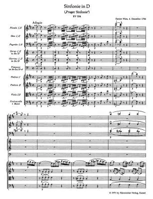 Symphony No. 38 in D Major K. 504 \'\'Prague Symphony\'\' - Mozart - Study Score, Urtext Edition - Orchestra
