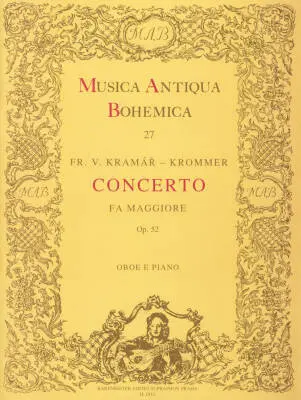 Baerenreiter Verlag - Concerto in F Op. 52 - Krommer - Oboe/Piano - Book