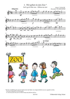At the Zoo for Violin and Piano - Twardowski/ Cofalik - Violin/Piano - Book