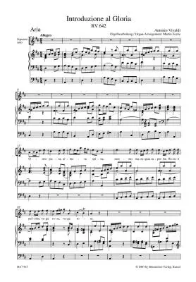 Introduzione al Gloria RV 642, Gloria in D Major RV 589 - Vivaldi - Vocal Score
