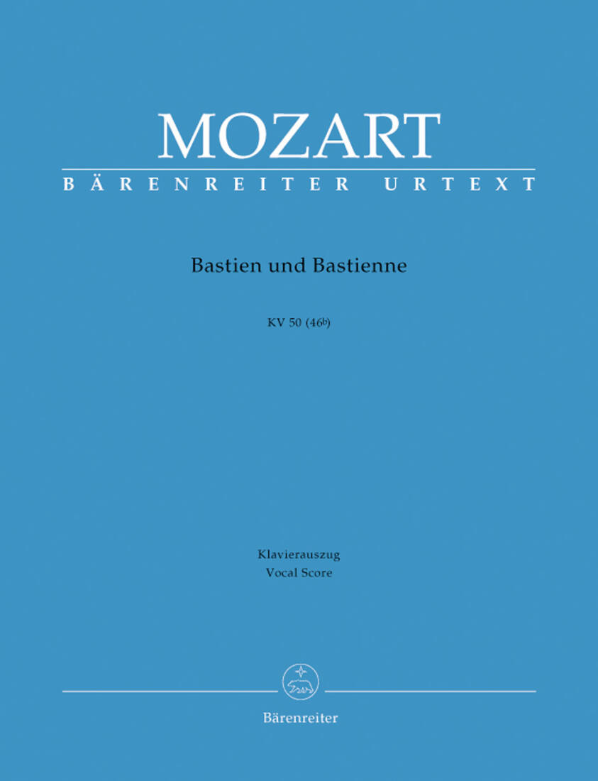Bastien und Bastienne K. 50 (46b) - Mozart - Vocal Score, Urtext Edition - Vocal, Orchestra
