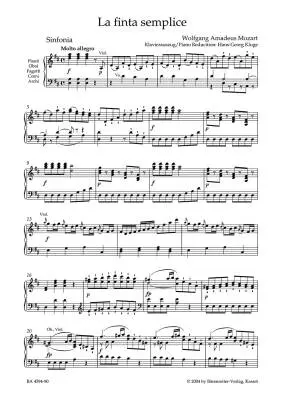 La Finta Semplice KV 51 (46a) - Mozart - Vocal Score, Urtext Edition