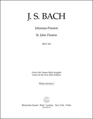 St. John Passion BWV 245 - Bach - Wind Set, Urtext Edition