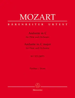 Baerenreiter Verlag - Andante in C Major K. 315 (285e) - Mozart - Score, Urtext Edition