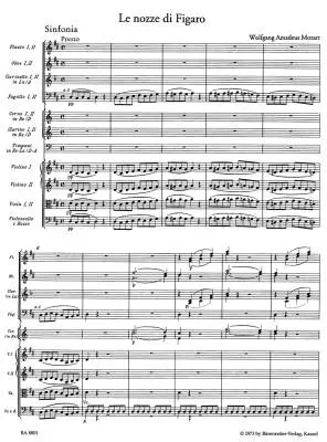 Le Nozze di Figaro / the Marriage of Figaro K. 492 - Mozart - Score, Urtext Edition - Orchestra