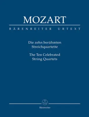 Baerenreiter Verlag - The Ten Celebrated String Quartets - Mozart - Study Score, Urtext Edition, Anthology - String Quartet