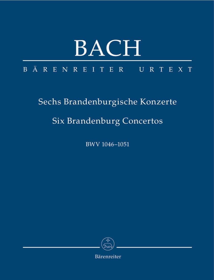 Six Brandenburg Concertos BWV 1046-1051 - Bach - Study Score, Urtext Edition, Anthology - Orchestra