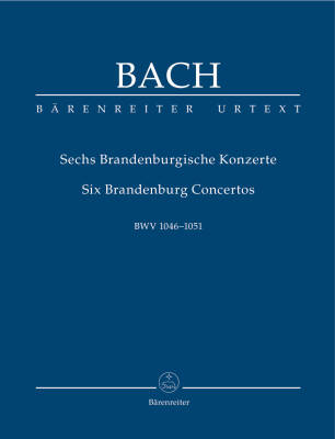 Baerenreiter Verlag - Six Brandenburg Concertos BWV 1046-1051 - Bach - Study Score, Urtext Edition, Anthology - Orchestra