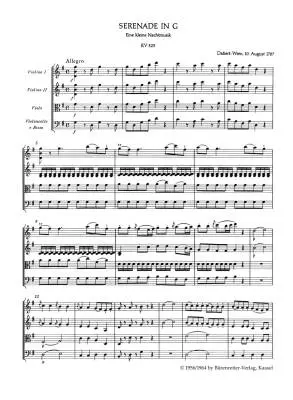Eine Kleine Nachtmusik for Strings in G Major K. 525 - Mozart - Study Score, Urtext Edition
