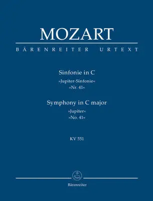 Baerenreiter Verlag - Symphony No. 41 in C Major K. 551 Jupiter Symphony - Mozart - Study Score, Urtext Edition - Orchestra