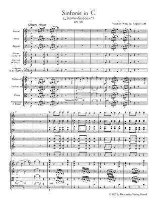 Symphony No. 41 in C Major K. 551 \'\'Jupiter Symphony\'\' - Mozart - Study Score, Urtext Edition - Orchestra
