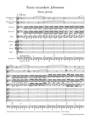 St. John Passion BWV 245 - Bach - Study Score, Urtext Edition - Soloists, Choir, Orchestra