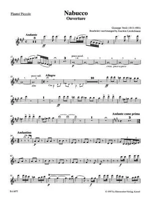 Ouverture \'\'Nabucco\'\' - Verdi - Set of Parts
