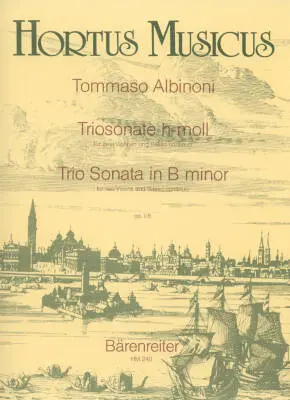 Baerenreiter Verlag - Trio Sonata in B Minor Op. 1/8 - Albinoni - Violin/Piano - Book