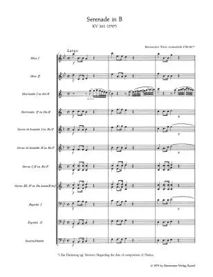 Serenade in B KV 361 (370a) \'\'Gran Partita\'\' - Mozart - Study Score, Urtext Edition - Orchestra