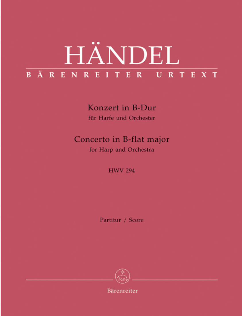 Concerto in B-flat Major Op. 4/6 HWV 294 - Handel - Harp/Orchestra - Score