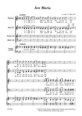 Sacred Songs - Bruckner - Choral Score - Choir