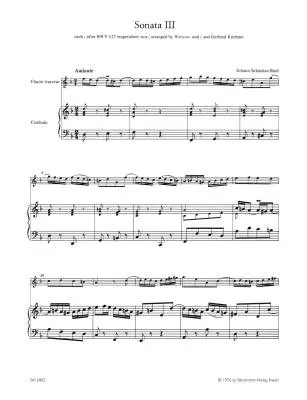 Six Sonatas - Bach - Flute/Piano - Book
