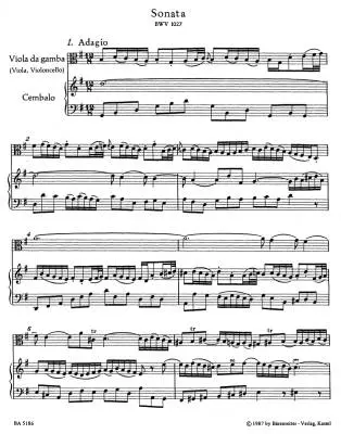 Three Sonatas BWV 1027-1029 - Bach - Viola/Piano - Book