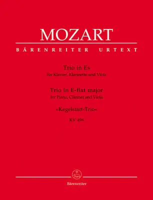 Baerenreiter Verlag - Trio in E-flat Major K. 498 - Mozart - Parts Set