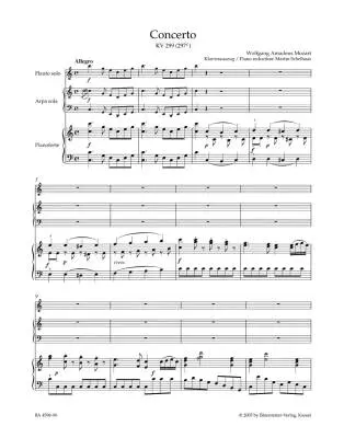 Concerto in C Major K. 299 (297c) - Mozart - Flute/Harp/Piano - Parts Set