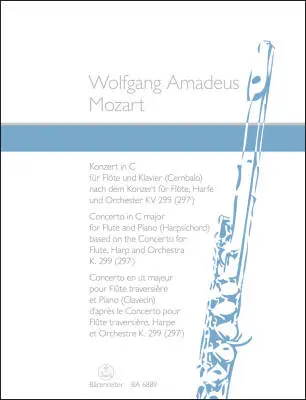 Baerenreiter Verlag - Concerto in C Major - Mozart - Flute/Piano - Book