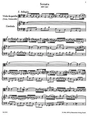 Three Sonatas - Bach - Cello/Piano - Book